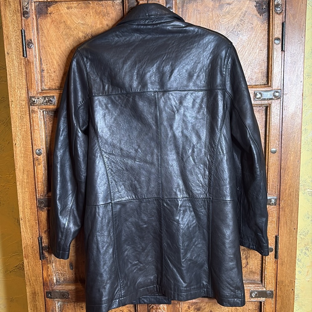 Vintage Nicole Miller Black leather jacket. Gorgeous! Sz S - Picture 6 of 10